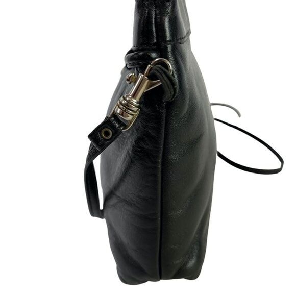 Etienne Aigner Womens Black Vintage Genuine Leather Shoulder Bag Purse Handbag - Picture 13 of 16